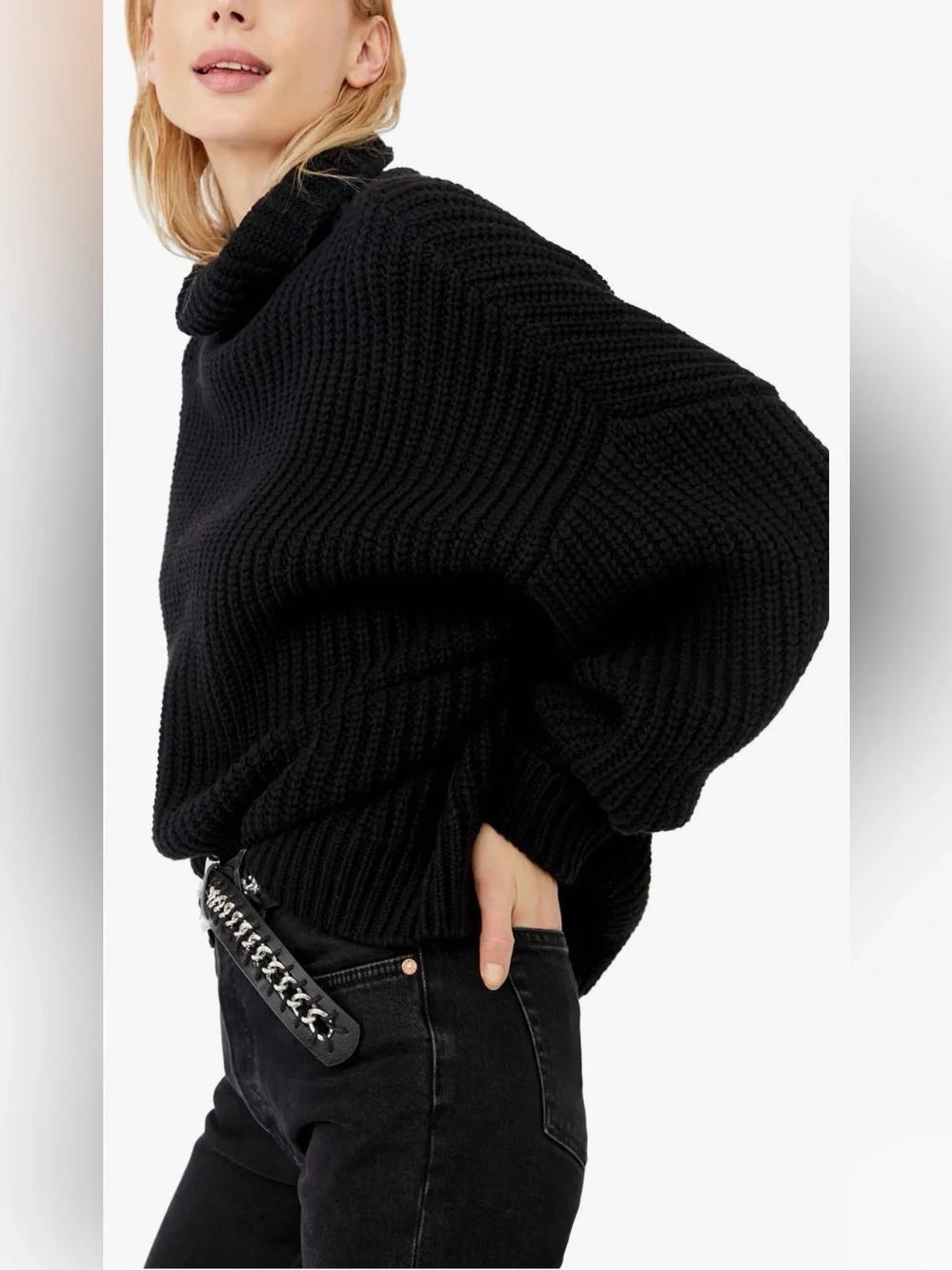 Free People Swim Too Deep Turtleneck Sweater